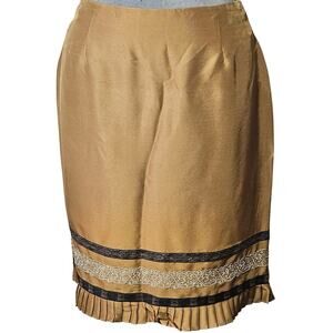 Due Per Due Silk Pencil Skirt Size 2 Petite